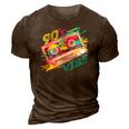 Cassette Tape Party Retro 90S Music Costume 90S Vibe 3D Print Casual Tshirt Brown