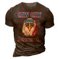 Caw Caw Motherfucker Funny 4Th Of July Patriotic Eagle 3D Print Casual Tshirt Brown