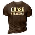 Chase Greatness Entrepreneur Workout 3D Print Casual Tshirt Brown
