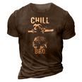 Chill Bro Cool Sloth On Tree 3D Print Casual Tshirt Brown
