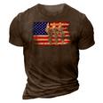 Cockatiel Vintage American Usa Flag Men Women - Cockatiel 3D Print Casual Tshirt Brown