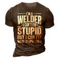 Cool Welding Art For Men Women Welder Iron Worker Pipeliner  3D Print Casual Tshirt Brown