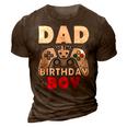 Dad Of Birthday Boy Time To Level Up Video Game Birthday 3D Print Casual Tshirt Brown