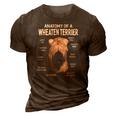 Dogs 365 Anatomy Of A Soft Coated Wheaten Terrier Dog 3D Print Casual Tshirt Brown
