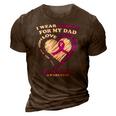 Epilepsy Awareness I Wear Purple For My Dad 3D Print Casual Tshirt Brown