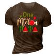 Family One In A Melon Papa Birthday Party Matching Family 3D Print Casual Tshirt Brown