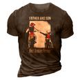 Father And Son Best Buddies Forever Fist Bump Dirt Bike 3D Print Casual Tshirt Brown