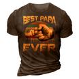 Father Grandpa Best Papa Ever Retro Vintage 54 Family Dad 3D Print Casual Tshirt Brown
