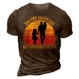 Father Grandpa Dad And Daughters Best Friends For Life Vintage137 Family Dad 3D Print Casual Tshirt Brown