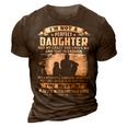 Father Grandpa Im Not A Perfect Daughter But My Crazy Dad Loves Me 19 Family Dad 3D Print Casual Tshirt Brown