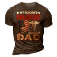 Father Grandpa Mens My Favorite Nurse Calls Me Daddad Papa Gi333 Family Dad 3D Print Casual Tshirt Brown
