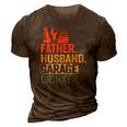 Father Husband Garage Drinker Vintage Mechanic Dad Handyman 3D Print Casual Tshirt Brown