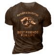 Fathers Day - Father Daughter Friends Fist Bump 3D Print Casual Tshirt Brown