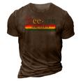 Free Ish Since 1865 With Pan African Flag For Juneteenth 3D Print Casual Tshirt Brown