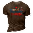 Funny 4Th Of July She Is My Firework Patriotic Us Couples 3D Print Casual Tshirt Brown