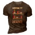 Funny Library Gift For Men Women Cool Little Free Library 3D Print Casual Tshirt Brown