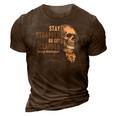 George Washington Stay Strapped Or Get Clapped 4Th Of July 3D Print Casual Tshirt Brown