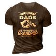 Great Dads Get Promoted To Grandpop Est 2021 Ver2 3D Print Casual Tshirt Brown