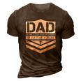 Happy Fathers Day Dad Dedicated And Devoted 3D Print Casual Tshirt Brown