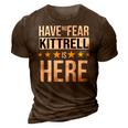 Have No Fear Kittrell Is Here Name 3D Print Casual Tshirt Brown