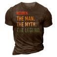 Hedden Name Shirt Hedden Family Name 3D Print Casual Tshirt Brown