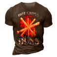 Hot Cross Buns V2 3D Print Casual Tshirt Brown