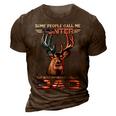 Hunting Most Important Call Me Dad 3D Print Casual Tshirt Brown