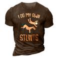 I Do My Own Stunts Get Well Funny Horse Riders Animal 3D Print Casual Tshirt Brown