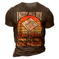 I Keep All My Dad Jokes In A Dad-A-Base Vintage Father Dad 3D Print Casual Tshirt Brown