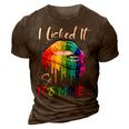 I Licked It So Its Mine Funny Lesbian Gay Pride Lgbt Flag 3D Print Casual Tshirt Brown
