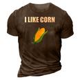 I Like Corn Corn Lover Gift 3D Print Casual Tshirt Brown
