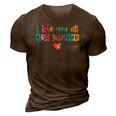 I Love You All Class Dismissed Tie Dye Last Day Of School 3D Print Casual Tshirt Brown