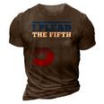 I Plead Fifth 5Th Amendment Constitution Rights Print 3D Print Casual Tshirt Brown