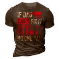 If Dad Cant Fix It No One Can Funny Mechanic & Engineer 3D Print Casual Tshirt Brown