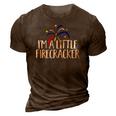 Im A Little Firecracker Patriotic 4Th Of July American 3D Print Casual Tshirt Brown