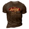 Its A Jolley Thing You Wouldnt Understand Shirt Personalized Name Gifts T Shirt Shirts With Name Printed Jolley 3D Print Casual Tshirt Brown
