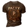 Its A Patty Thing You Wouldnt Understand Name 3D Print Casual Tshirt Brown