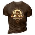 Jose Abreu Fearless Since 2014 Baseball 3D Print Casual Tshirt Brown