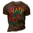 Kids Rad Like Dad Tie Dye Funny Fathers Day Toddler Boy Girl 3D Print Casual Tshirt Brown