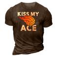 Kiss My Ace Volleyball Team For Men & Women 3D Print Casual Tshirt Brown