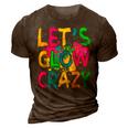 Lets Glow Crazy Glow Party 80S Retro Costume Party Lover 3D Print Casual Tshirt Brown