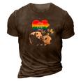 Lgbt Pride Papa Panda Bear Free Dad Hugs Fathers Day Love Raglan Baseball Tee 3D Print Casual Tshirt Brown