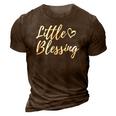 Little Blessing Kids Toddler Christmas Family Matching 3D Print Casual Tshirt Brown