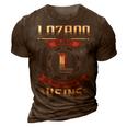 Lozano Blood Run Through My Veins Name 3D Print Casual Tshirt Brown