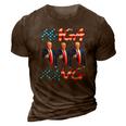 Maga King Ultra Maga Patriotic Trump Patriotic American Flag 3D Print Casual Tshirt Brown