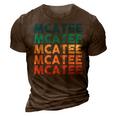 Mcatee Name Shirt Mcatee Family Name 3D Print Casual Tshirt Brown