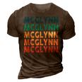 Mcglynn Name Shirt Mcglynn Family Name V2 3D Print Casual Tshirt Brown