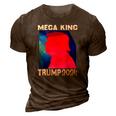 Mega King Usa Flag Proud Ultra Maga Trump 2024 Anti Biden 3D Print Casual Tshirt Brown