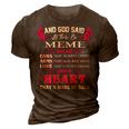 Meme Grandma Gift And God Said Let There Be Meme 3D Print Casual Tshirt Brown