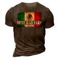 Mens Best Mexican Dad Ever Mexican Flag Pride Fathers Day Gift V2 3D Print Casual Tshirt Brown